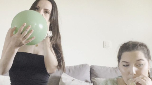 Girl’s quick reaction saves her from sucking confetti while inflating a balloon