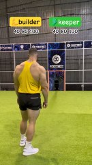 Unlikely Battle: Bodybuilder vs. Goalkeeper in a 100 km/h Ball Control Challenge