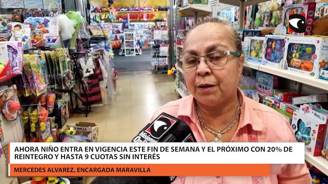 Ahora Niño entra en vigencia este fin de semana y el próximo con 20% de reintegro y hasta 9 cuotas sin interés