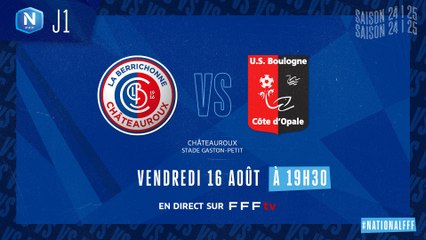 J1 I LB Châteauroux vs US Boulogne CO en replay (0-1)