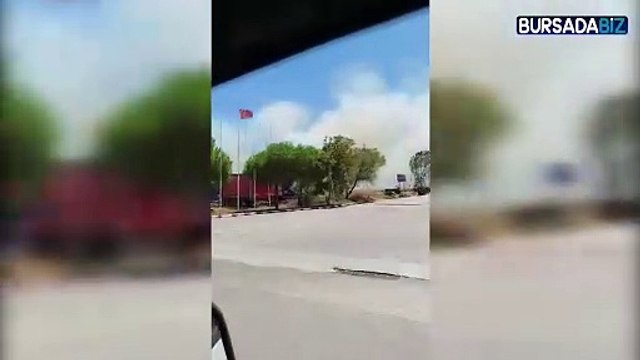 Susurluk-Balıkesir yolunda orman yangını paniği!