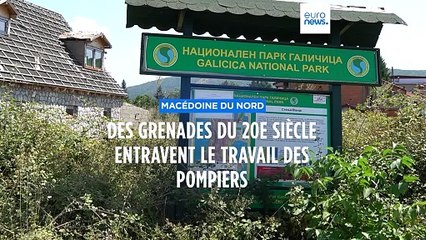 Des grenades de la Première guerre mondiale freinent les pompiers en Macédoine du Nord