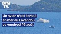 Un avion s'est écrasé en mer au Lavandou ce vendredi 16 août