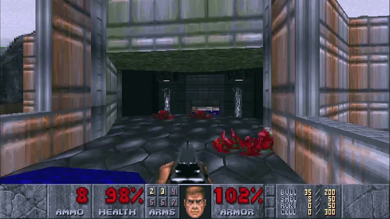 DooM [E1M1 - Hangar] Pistol Start [UV-Max] Guided Walkthrough