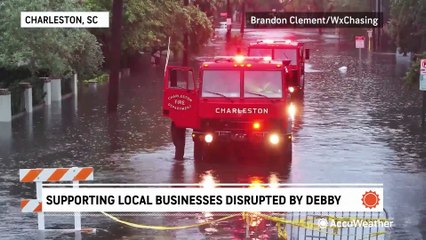 Charleston residents asked to support local businesses after Debby