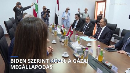 Biden a gázai tűzszünetről: “Közelebb vagyunk, mint valaha”