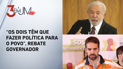 Presidente diz que Eduardo Leite deveria agradecê-lo: “Nunca está contente”