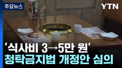 청탁금지법 '식사비 3→5만 원' 이달 말 시행 전망 / YTN
