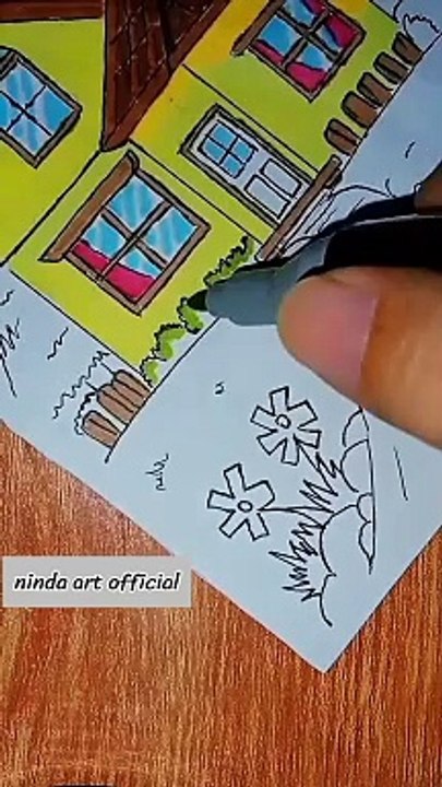 menggambar rumah