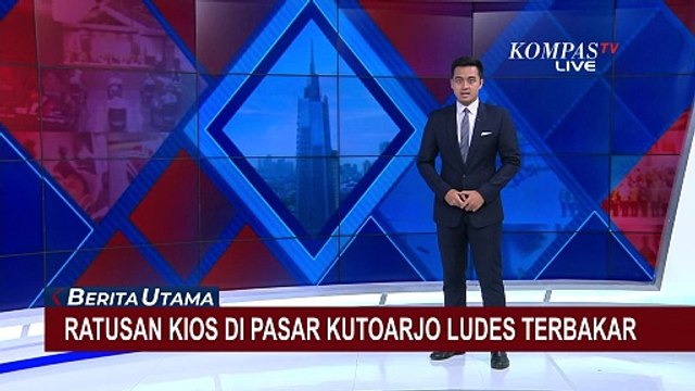 Detik-Detik 714 Kios Pedagang di Pasar Kutoarjo Terbakar! Pedagang Berbondong Selamatkan Dagangan