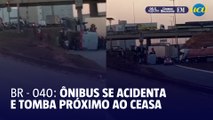 Ônibus Metropolitano tomba na BR-040