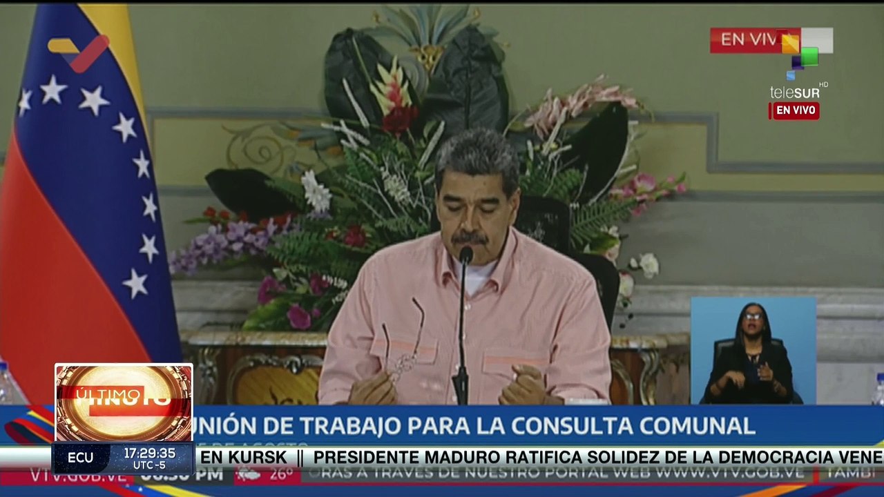 Pdte. Nicolás Maduro sostiene reunión de trabajo para la consulta comunal del 25 de agosto