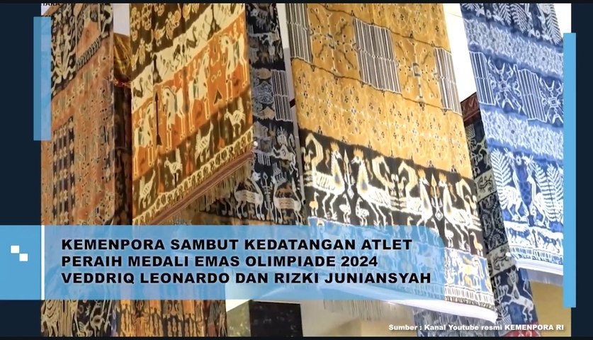 Kemenpora Sambut Kedatangan Atlet Peraih Medali Emas Olimpiade Paris 2024 Feddriq Leonardo dan Rizki Juniansyah