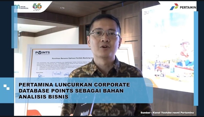 Pertamina Luncurkan Corporate Database Point Sebagai Bahan Analis Bisnis