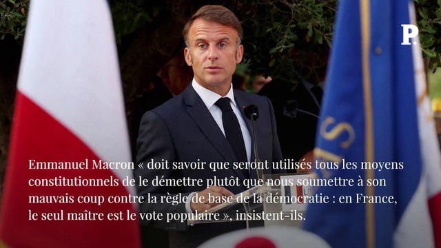 LFI menace Macron d’engager une procédure de destitution