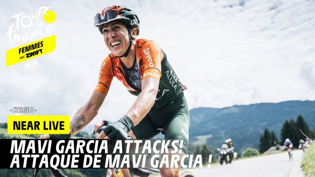 Mavi Garcia attacks - Stage 8 - Tour de France Femmes avec Zwift 2024