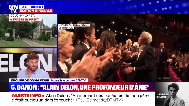 La filleule d'Alain Delon, Géraldine Danon, s'est exprimée sur la mort de l'acteur au micro de BFMTV.
