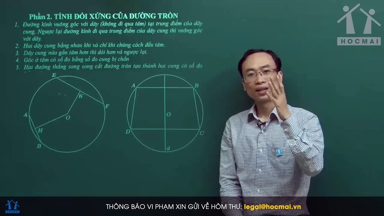 6. Bài 02. Tính đối xứng của đường tròn. (Luyện thi vào 10 Chuyên Toán CT1 ) - HOCMAI 2024-05-15 03_30