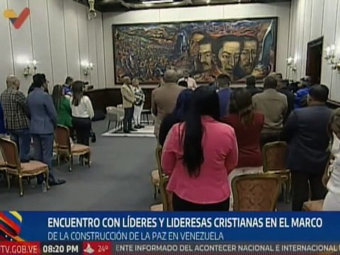 Presidente Nicolás Maduro sostiene encuentro con líderes y lideresas cristianas