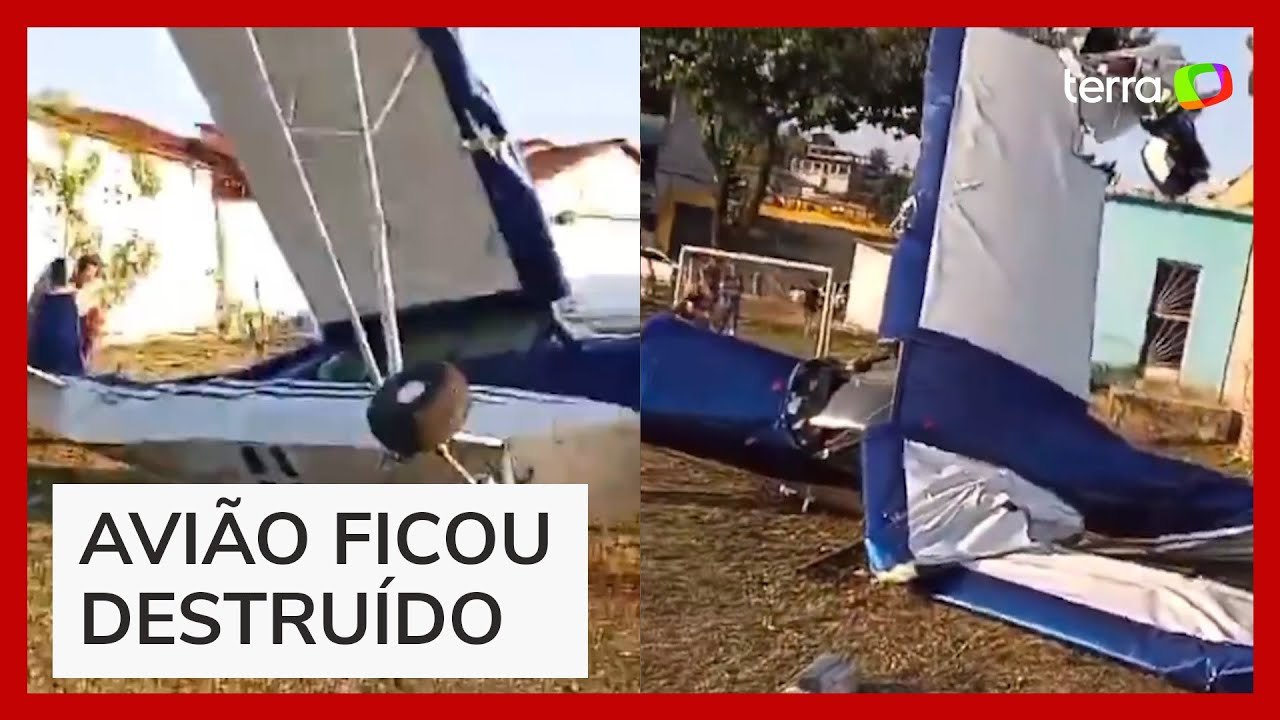 Avião de pequeno porte faz pouso forçado em Nova Iguaçu, na Baixada Fluminense