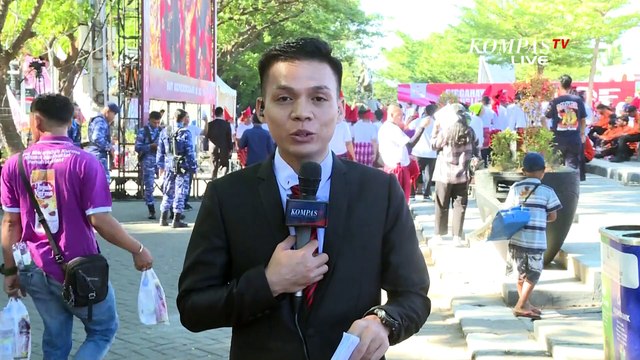 Kemeriahan Perayaan HUT ke-79 RI di Makassar, 7.900 Meter Bendera Dibentangkan di Laut Losari