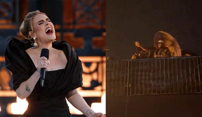 LeBron James es sorprendido bailando y cantando en el concierto de Adele bajo la lluvia en Múnich