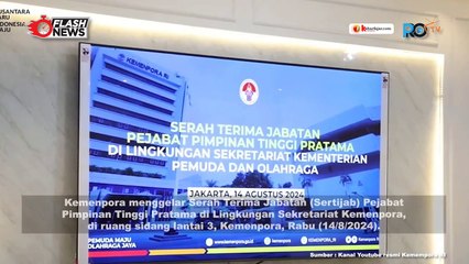 Menpora Dito Dampingi Presiden Jokowi Tinjau Lapangan Sepak Bola Sport Center Ibu Kota Negara