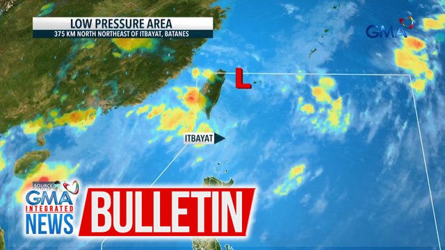 Patuloy na binabantayan ng PAGASA ang LPA na huling namataan 375km North Northeast of Itbayat, Batanes | GMA Integrated News Bulletin