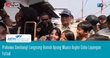 Prabowo Sambangi Langsung Rumah Apung Muara Angke Coba Lapangan Futsal