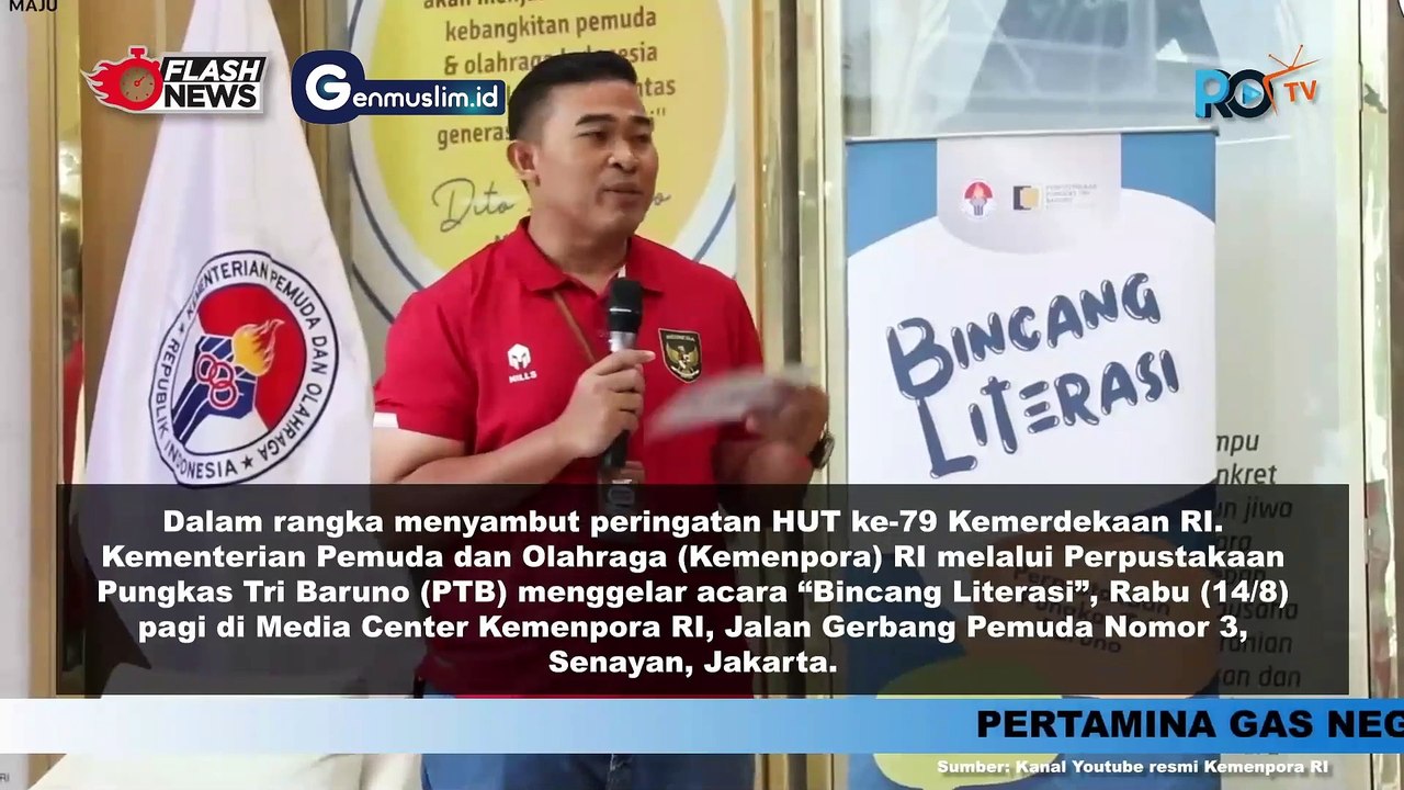 KEMENPORA Gelar Bincang Literasi Sambut HUT Kemerdekaan RI Ke 79