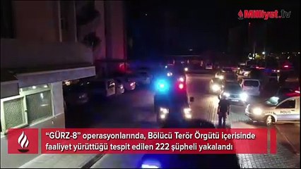 36 ilde bölücü terör örgütüne yönelik dev operasyon