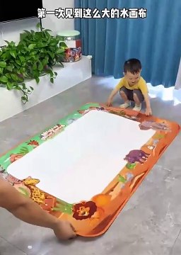 100x80CM Magic Water Drawing Mat Coloring Doodle With Reusable Magic Pens Montessori Painting Board Educational Toys Kids Gifts