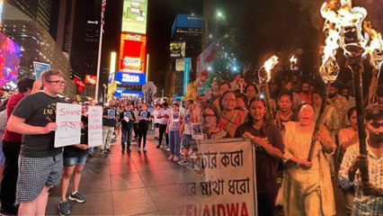 Kolkata Doctor Case:  New York To London Times Square Anger Protest...| Boldsky