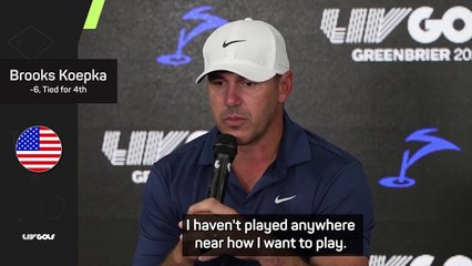 Koepka trying to turn round 'very disappointing' 2024