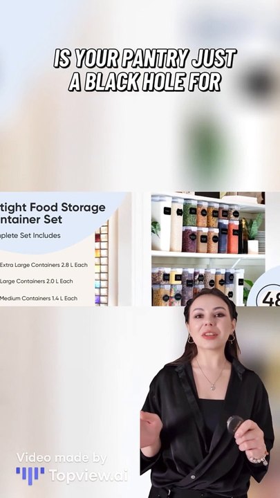 Airtight Food Storage Container Set - 24 Piece | Product link: https://amzn.to/3YNGg7M