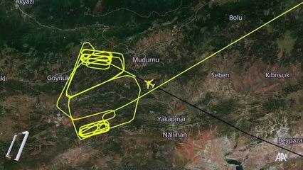 Bolu'daki yangında 10 saat 35 dakikalık uçuş