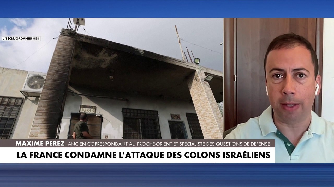 Maxime Perez : «Ces colons agissent de leur propre chef en représailles»
