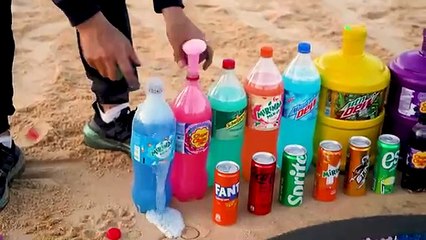 Скачать видео: How to make Flower with Orbeez, Balloons of Fanta, Mtn Dew, Coca-Cola vs Mentos & Popular Sodas