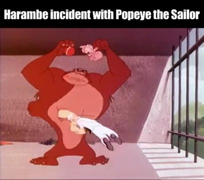 Braccio di Ferro contro il gorilla