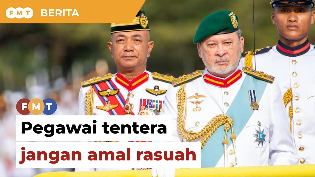 Pegawai tentera jangan amal rasuah, salah guna kuasa, titah Agong