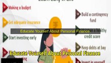 Educate Yourself About Personal Finance