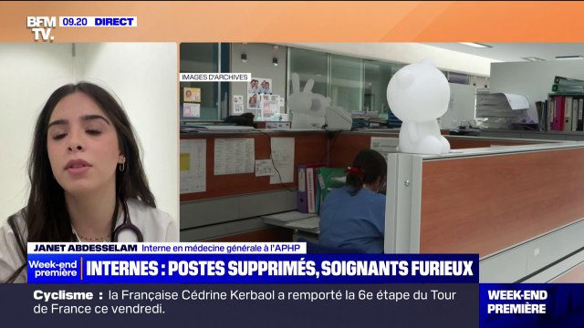 Postes d'internes supprimés: Il n'y a déjà pas assez de médecins en place, ça risque d'aggraver les choses , explique Janet Abdesselam, interne en médecine générale à l'APHP