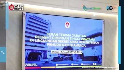 Serah Terima Jabatan (Sertijab) Pejabat Pimpinan Tinggi Pratama di Lingkungan Sekretariat Kemenpora