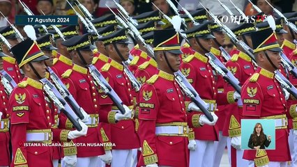 下载视频: [FULL] Perdana! Detik-Detik Pengibaran Bendera Merah Putih di IKN Paskibraka Upacara HUT ke-79 RI