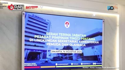 Serah Terima Jabatan (Sertijab) Pejabat Pimpinan Tinggi Pratama Di Lingkungan Sekretariat Kemenpora