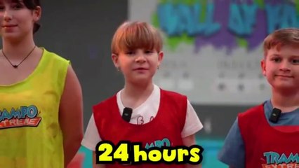 Diana and Roma's Trampoline Park Overnight Challanges with Friends