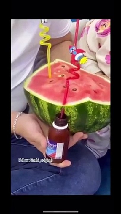 Drinking juice