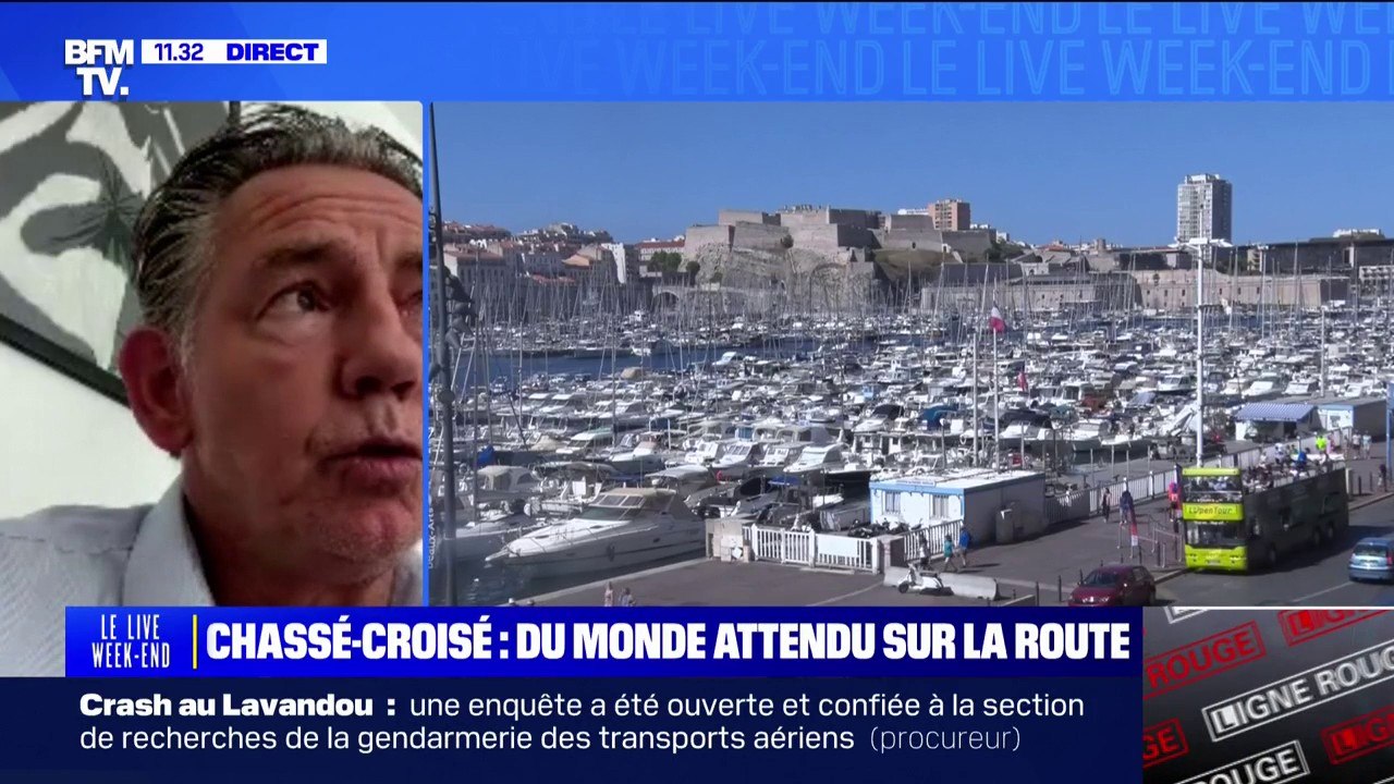 Maxime Tissot (directeur général de l'office du tourisme et des congrès de Marseille): "On s'est un petit peu tassé par rapport à la fréquentation de juillet qui au final a été très bonne"
