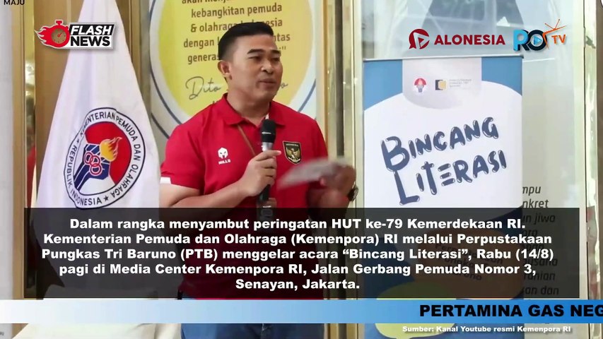 Kemenpora Gelar Bincang Literasi Sambut HUT Kemerdekaan RI ke-79