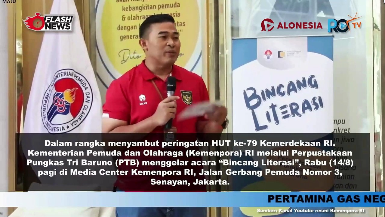 Kemenpora Gelar Bincang Literasi Sambut HUT Kemerdekaan RI ke-79